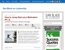 Tablet Screenshot of danblackonleadership.info